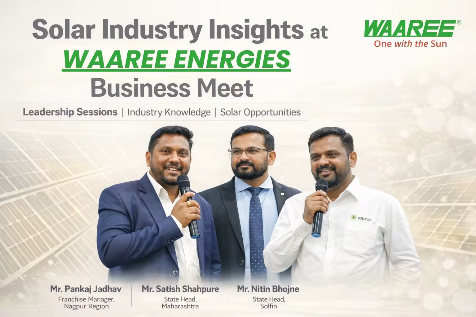 Solar Industry Insights from Waaree Energies Leadership | Business Meet in Buldhana - Chirayu Power