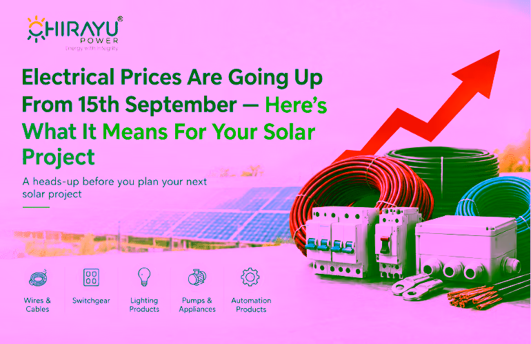 Electrical Goods Prices to Rise 5-14% from 15 Sept