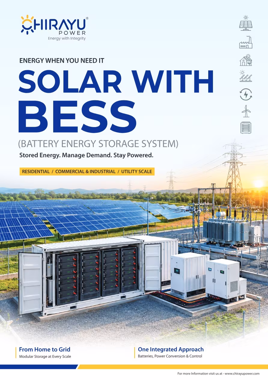 1st Page Cover of Battery Energy Storage Systems (BESS) Brochure