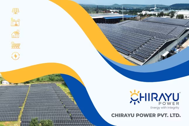 1st Page Cover of Chirayu Power Corporate Brochure & Project Portfolio