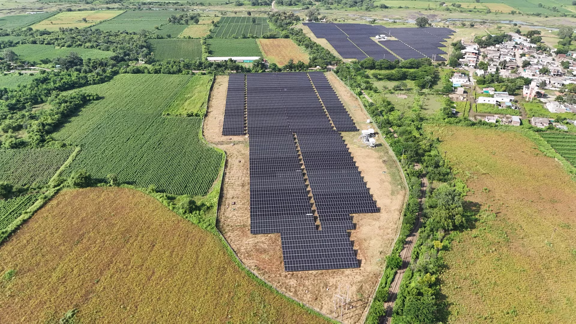 Utility-scale captive solar farm