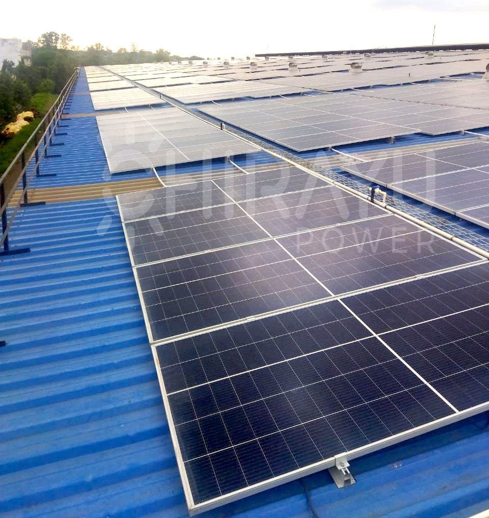 650kw solar power plant for sanvijay infrastructure, butibori, Nagpur