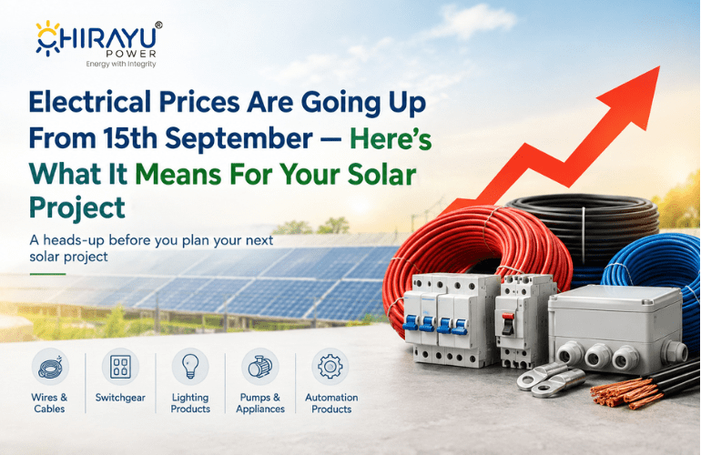 Electrical Goods Prices to Rise 5-14% from 15 Sept